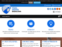 Tablet Screenshot of padelindoorbadalona.com